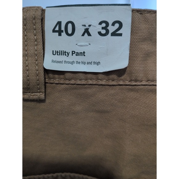 Alpine Design Men's Utility Workwear Pant Brown Khaki Size 40X32 NWT - Picture 3 of 7